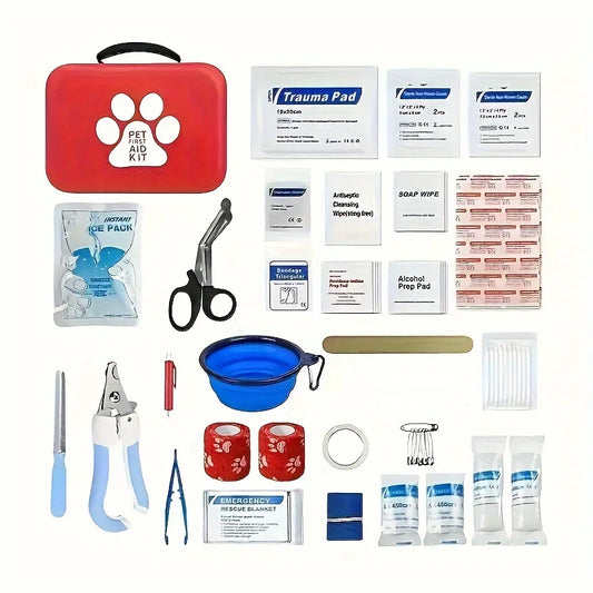 Pet First Aid Kit – Compact Emergency Care for Dogs & Cats